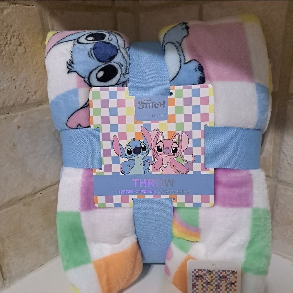 Primark Disney Lilo & Stitch Throw Blanket NEW